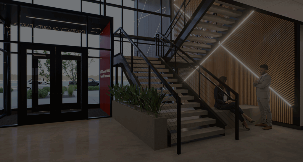 ISG rendering of the interior of the Building 1.