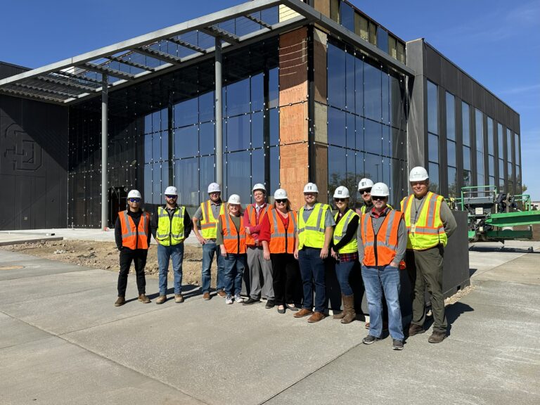 USD Discovery District team welcomes the City of Sioux Falls to tour the new construction of Building 1 in Sioux Falls, SD.
