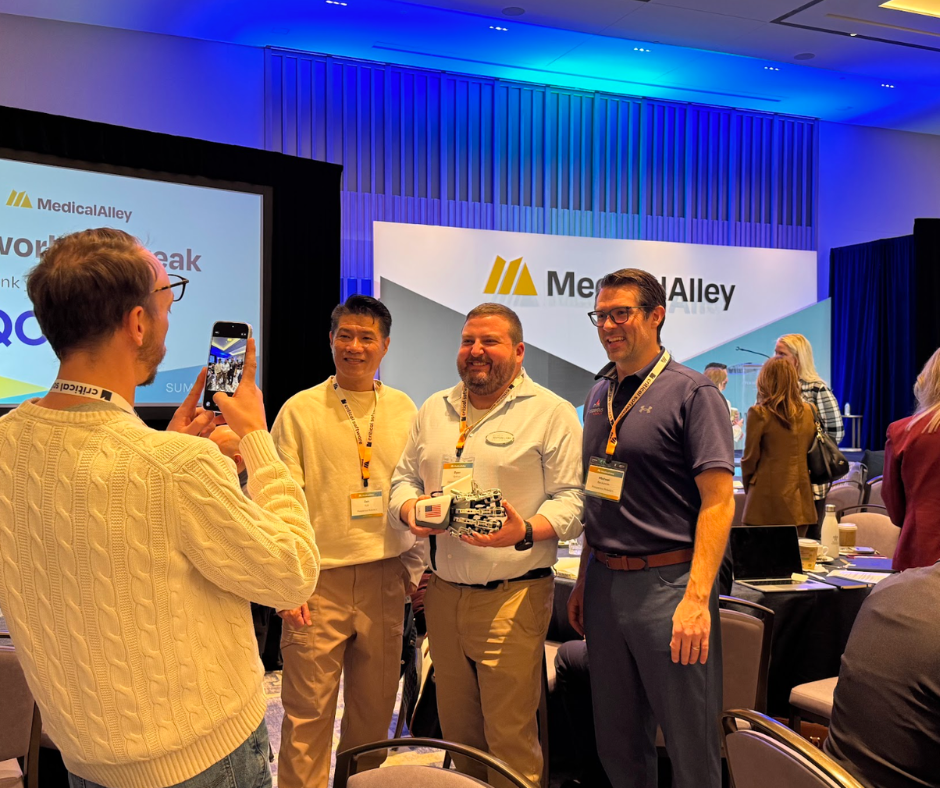Regional innovators including Zen Koh and Michael Bankowski of Prosperous Robotics and Ryan Rykhus of Dakota Motion Labs.